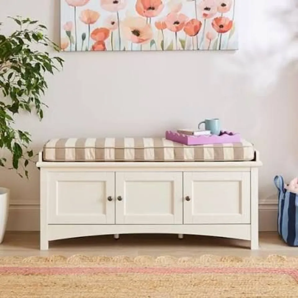 BOXED BEATRICE STORAGE BENCH - NATURAL (1 BOX)