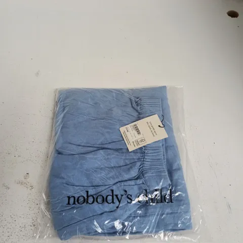 UK 12 NOBODY'S CHILD JERROW TROUSERS – LINEN BLUE (EU 40, US 8)
