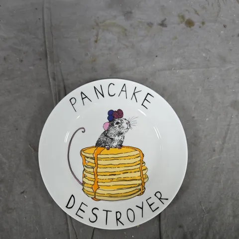 JIMBOBART PANCAKE DESTROYER PLATE – CERAMIC DECORATIVE PLATE