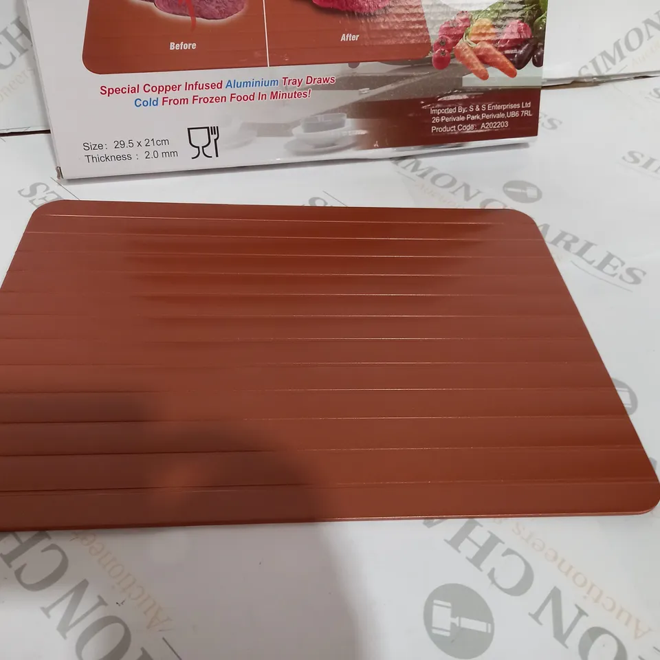 BOXED COPPER ALUMINIUM CERA TITANWARE DEFROSTING TRAY