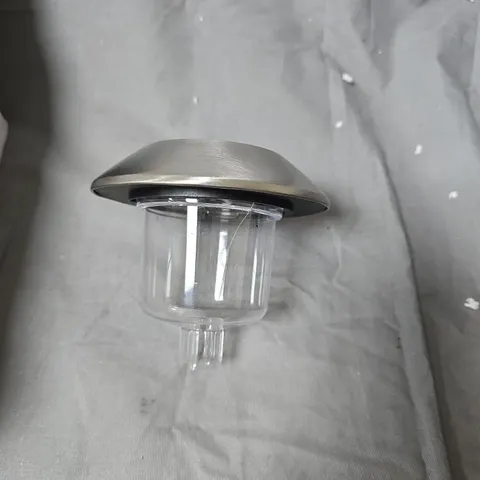 SET OF 6 SOLAR STAINLESS STEEL OUTDOOR GARDEN LANTERN LIGHT 