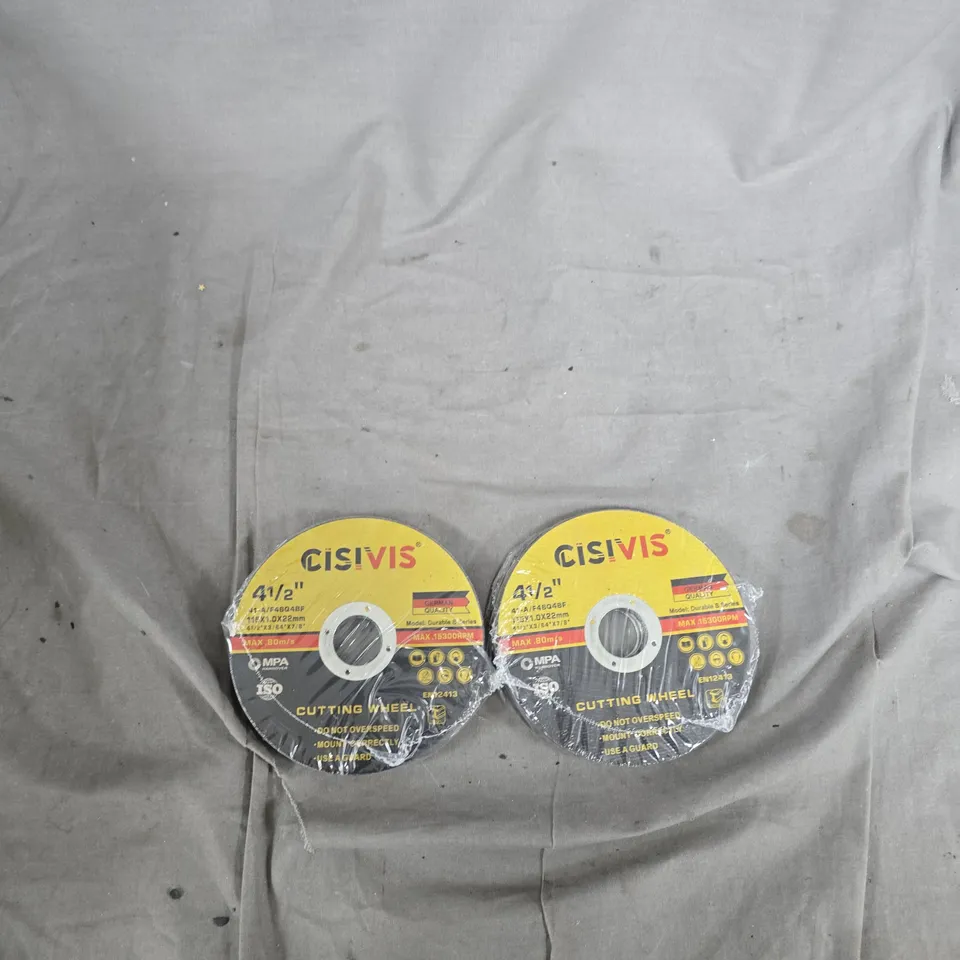 CISVIS CUTTING WHEEL DISCS - 4 1/2 INCH DIAMETER, 2 PACK
