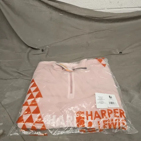 HARPER & LEWIS ELSA 1/4 ZIP FLEECE – DUSTY PINK, M