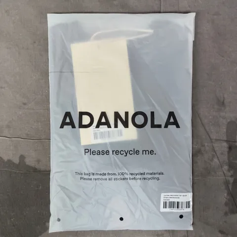 ADANOLA COTTON LONG SLEEVE TOP IN BLACK SIZE MEDIUM