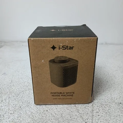 BOXED I-STAR PORTABLE WHITE NOISE MACHINE