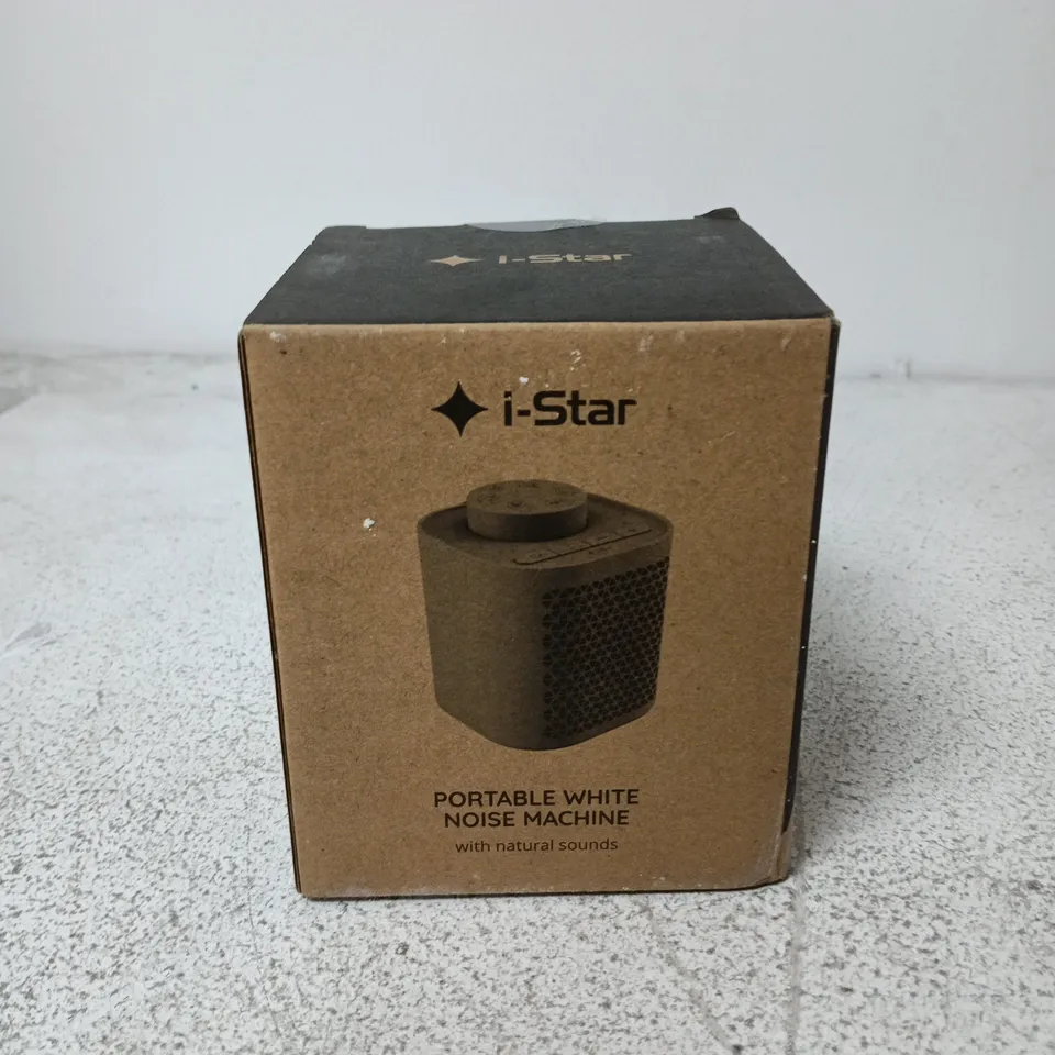 BOXED I-STAR PORTABLE WHITE NOISE MACHINE