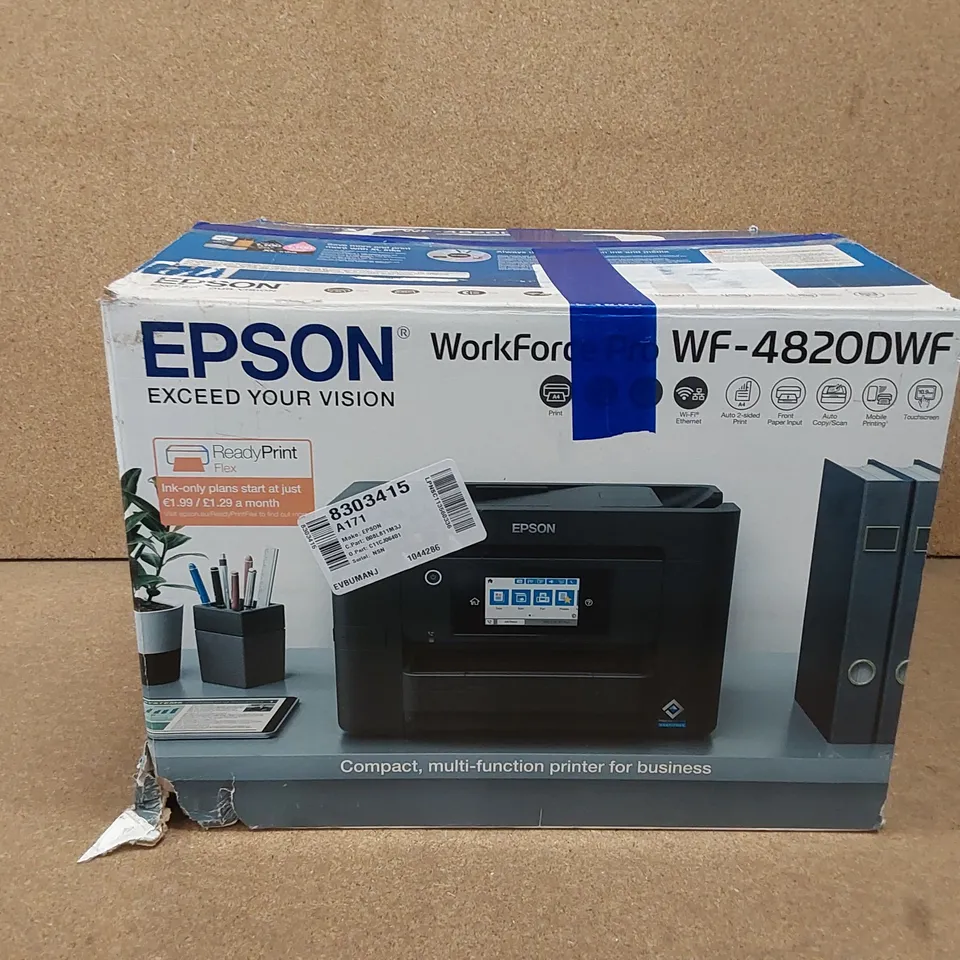 BOXED EPSON WORKFORCE TO WF-4820DWF COMPACT PRINTER 