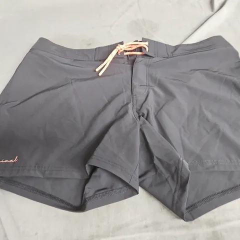 ANIMAL AURORA WOMEN'S MINI BOARDSHORTS – BLACK, UK 14 / EU 42 / US 10