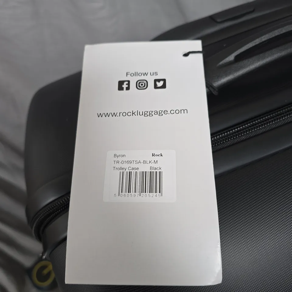 ROCK LUGGAGE TR-0169TSA-BLK-M TROLLEY CASE – BLACK, MEDIUM