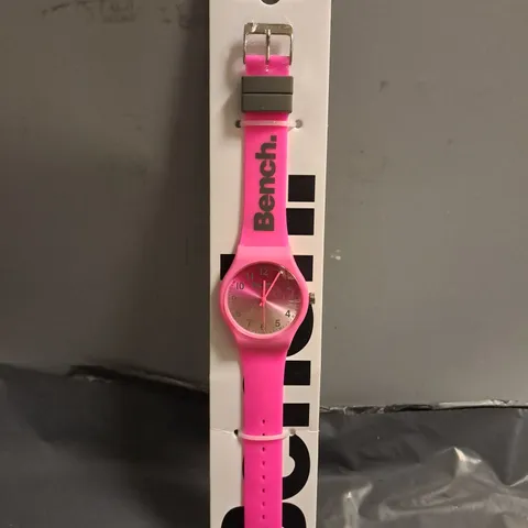 BENCH PINK RUBBER STRAP WATCH 