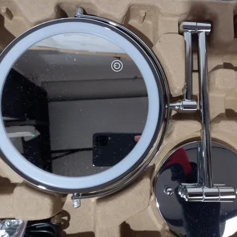 BOXED UNBRANDED 8 INCH MOUNTED MAKEUP MIRROR