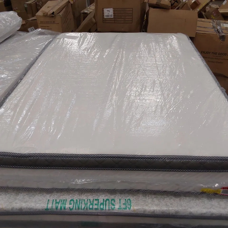 QUALITY BAGGED 4'6" DOUBLE CALTHORPE PILLOW TOP POCKET SPRUNG MATTRESS