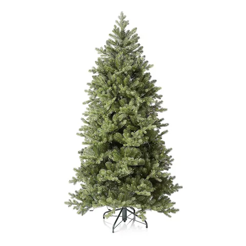 SANTA'S BEST 16 FUNCTION PRE-LIT DEWDROP CHRISTMAS TREE- 6FT SNOW KISS - COLLECTION ONLY