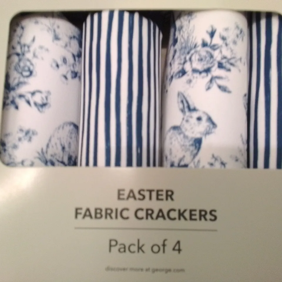 PALLET OF APPROXIMATELY 28 BOXES OF 8 BRAND NEW EASTER FABRIC CRACKERS PACKS OF 4