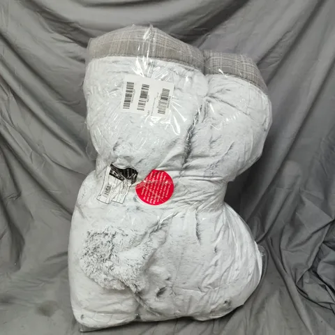 ZOON GREY PLAID GUSSET MATTRESS - LARGE