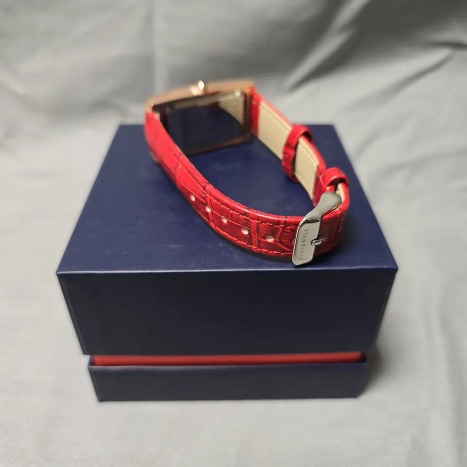 LADIES STOCKWELL WATCH – TEXTURED DIAL WITH SUB DIAL SECONDS HAND – LEATHER STRAP