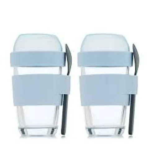 COOK'S ESSENTIALS 320ML ON THE GO BREAKFAST POTS 