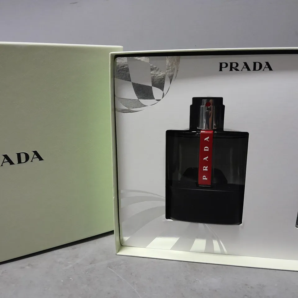 BOXED PRADA LUNA ROSSA CARBON EAU DE TOILETTE 100ML GIFT SET 