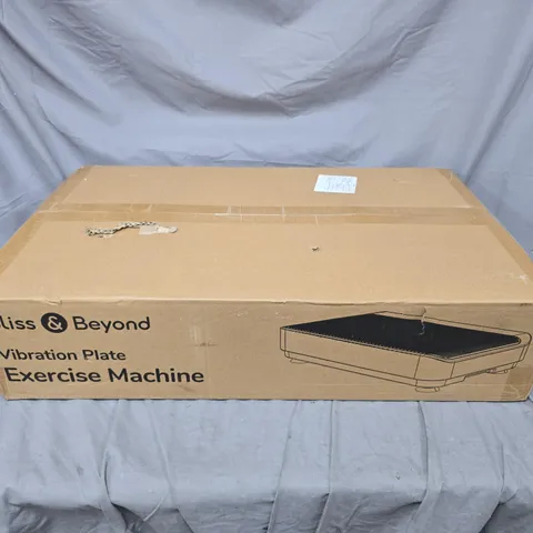 BOXED BLISS & BEYOND VIBRATION PLATE EXERCISE MACHINE IN BLACK