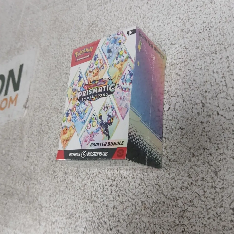 POKÉMON TRADING CARD GAME SCARLET & VIOLET PRISMATIC EVOLUTIONS BOOSTER BUNDLE – 6 BOOSTER PACKS