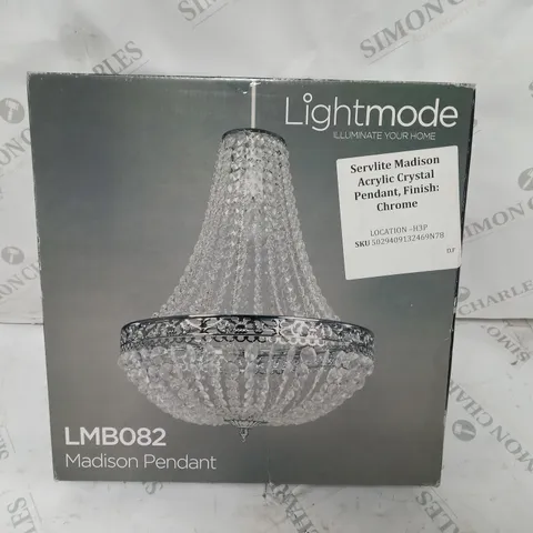 BOXED LIGHTMODE MADISON PENDANT IN CHROME FINISH