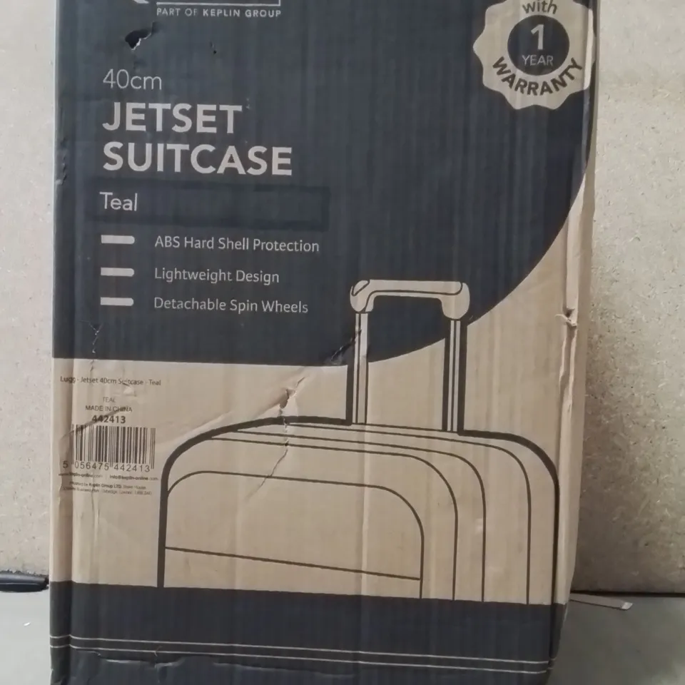 BOXED LUGG 40CM VACAY SUITCASE TEAL