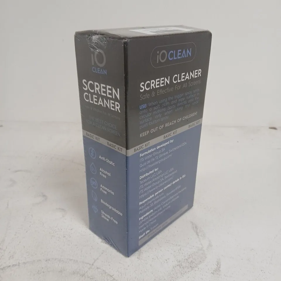 SEALED IOCLEAN SCREEN CLEANER BASIC KIT – 16 FL OZ, BOXED
