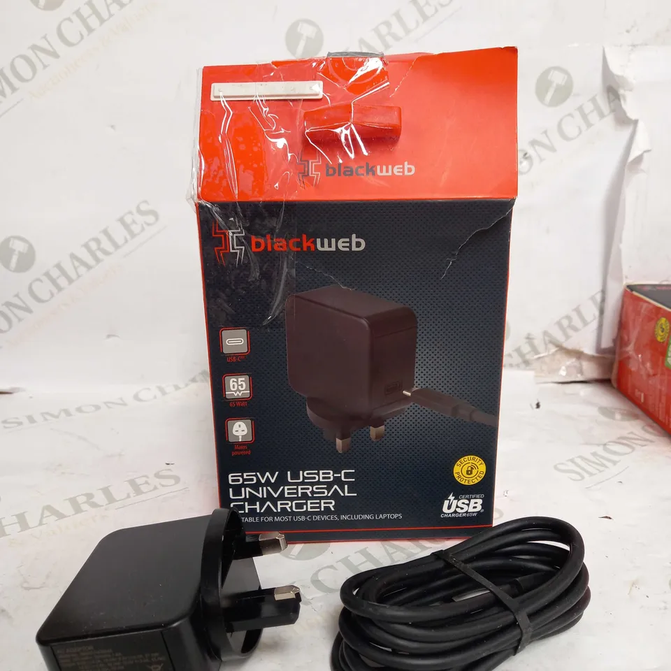 BLACK WEB 65W USB-C CHARGER