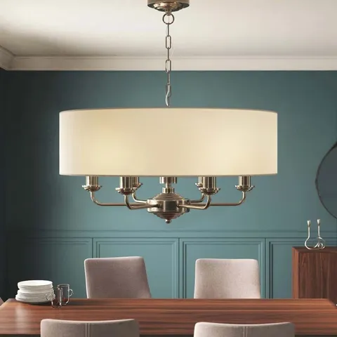 BOXED SIPOS 6 LIGHT CHANDELIER