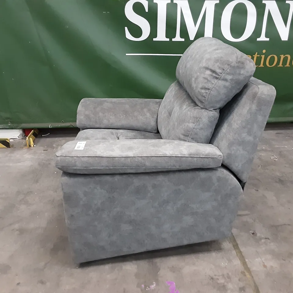 QUALITY BRITISH MANUFACTURED DESIGNER G PLAN BURFORD ELECTRIC RECLINING CHAIR A027 PRAMA PEWTER 