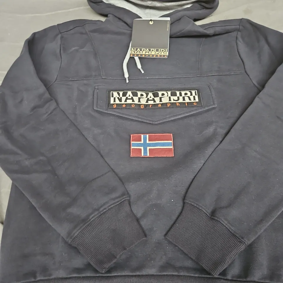 NAPAPIJRI BURGEE WINTER PULLOVER HOODY - SIZE SMALL
