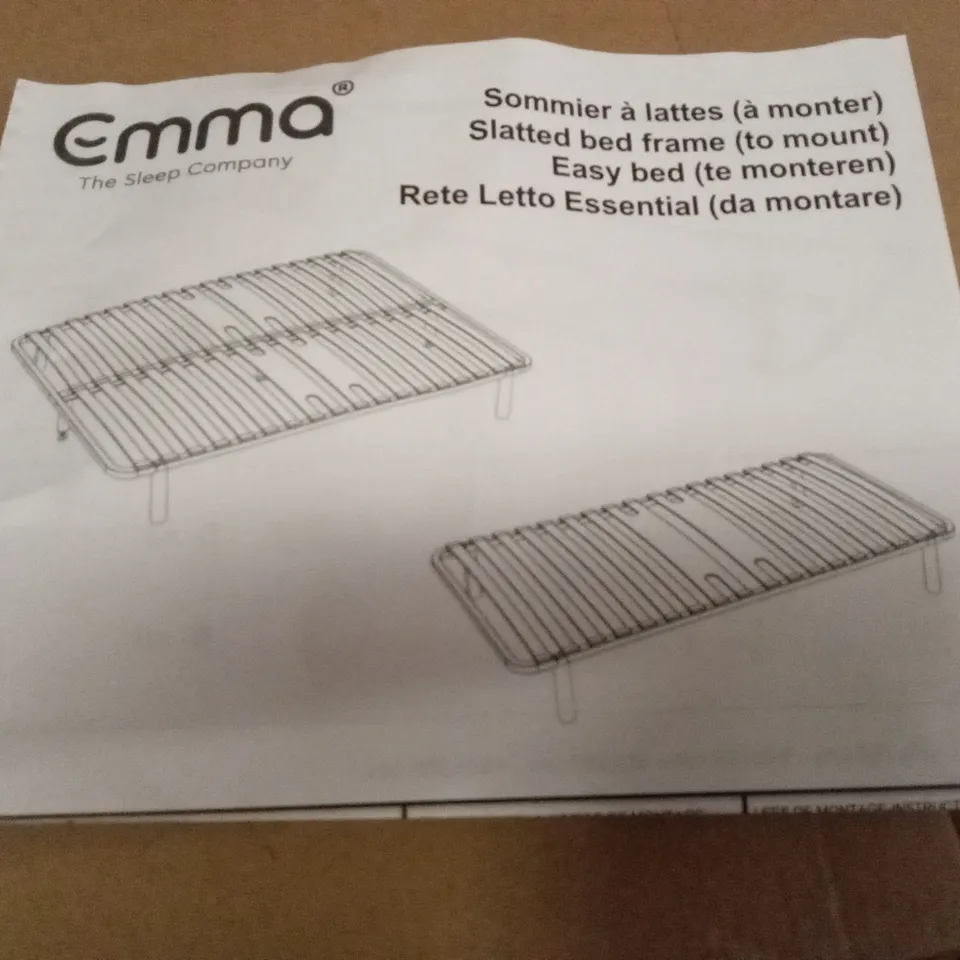 BRAND NEW BOXED EMMA SLATTED FRAME - 135 x 190 DOUBLE (1 BOX)