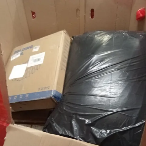 PALLET OF HOUSEHOLD GOODS AND PRODUCTS TO INCLUDE; BOXED FURNITURE ETC