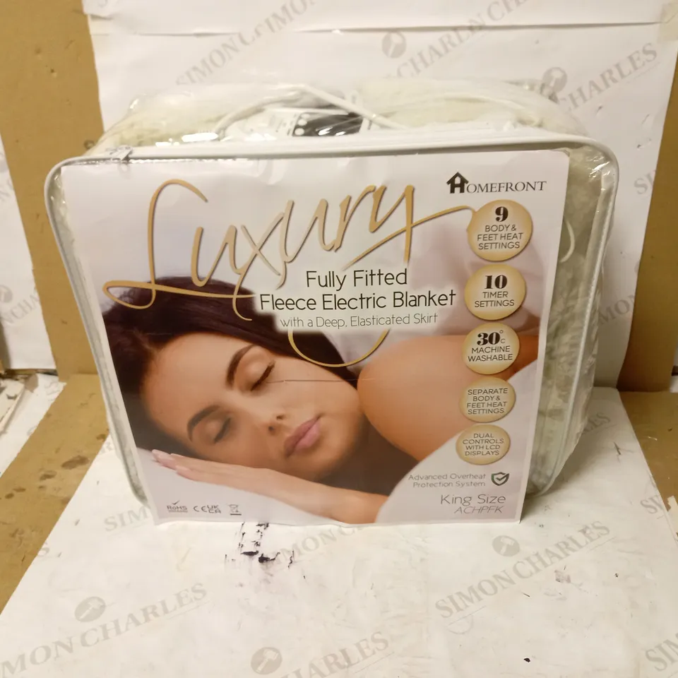HOMEFRONT ELECTRIC BLANKET DUAL CONTROL KING SIZE