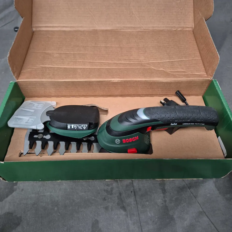 BOSCH ISIO CORDLESS SHRUB & GRASS SHEAR SET – 3.6V (BOXED)