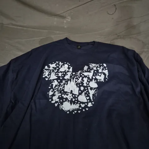 GILDAN ULTRA COTTON DISNEY THEMED T-SHIRT – NAVY – SIZE 5XL 