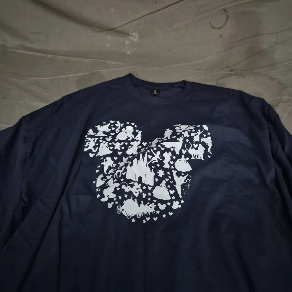 GILDAN ULTRA COTTON DISNEY THEMED T-SHIRT – NAVY – SIZE 5XL