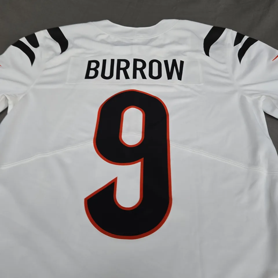 NFL CINCINNATI BEGALS JERYSEY WITH BURROWS 9 SIZE M