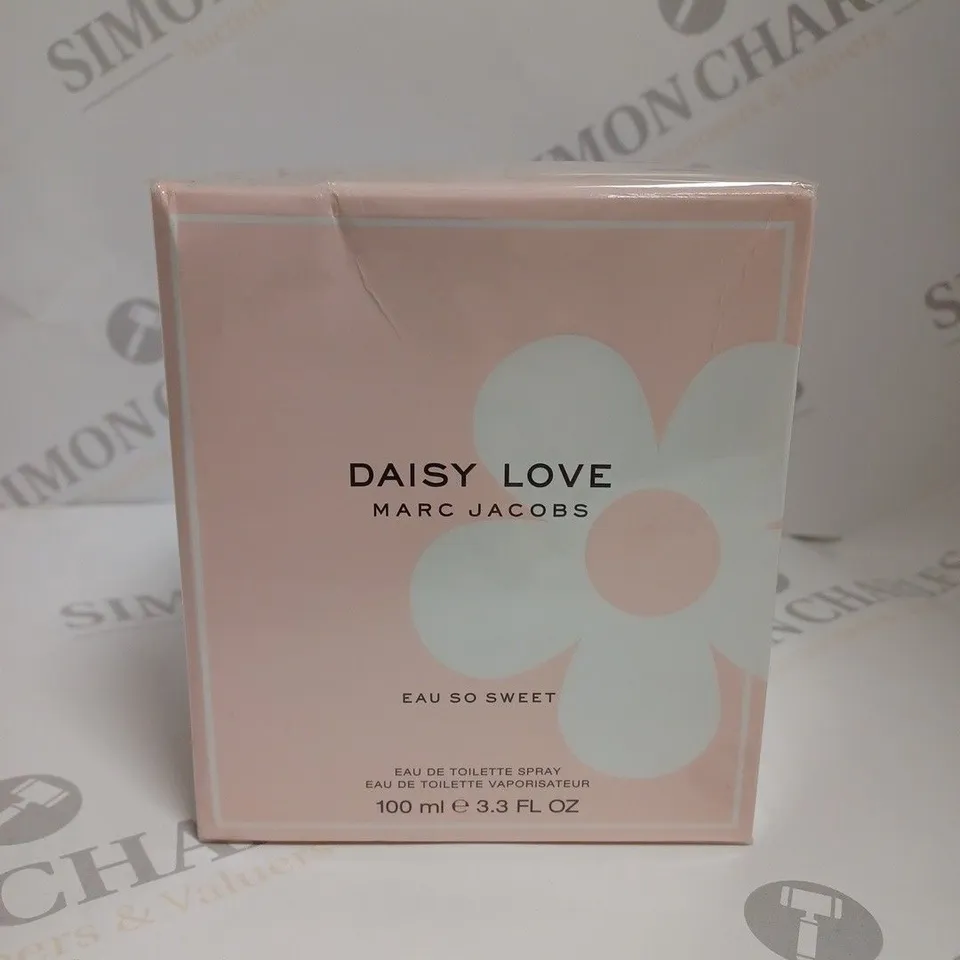 BOXED SEALED MARC JACOBS DAISY LOVE EAU SO SWEET EAU DE TOILETTE 100ML