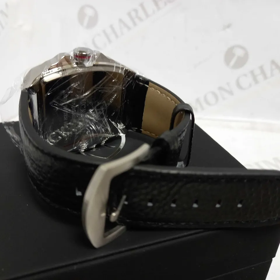 RUCKSTUHL TRIPLE DIAL LEATHER STRAP WATCH RRP £560