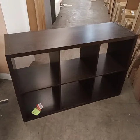 KALLAX SHELVING UNIT - DARK BROWN 