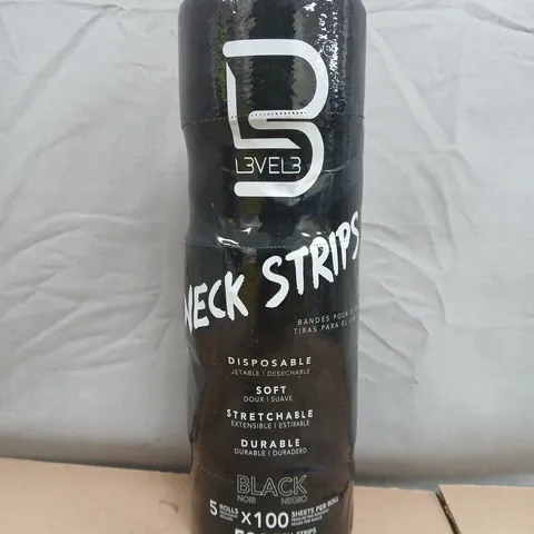 L3VEL3 5-ROLL PACK OF DISPOSABLE BLACK NECK STRIPS