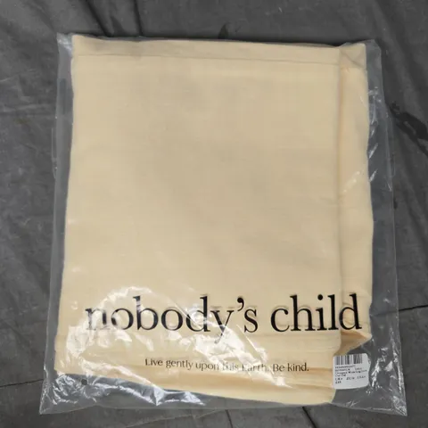 NOBODY'S CHILD CROPPED WIDE LEG JEANS IN PALE YELLOW SIZE UK 8
