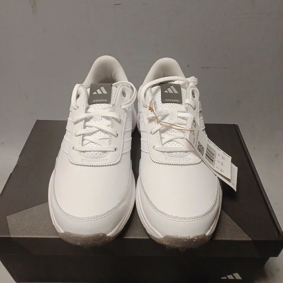 BOXED PAIR OF ADIDAS S2G SL LEATHER 24 GOLF SHOES - UK SIZE 8