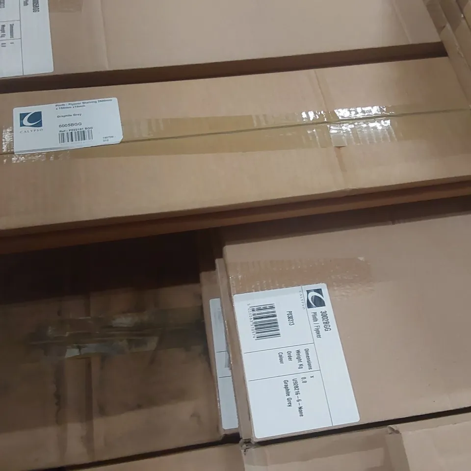 PALLET CONTAINING A LARGE QUANTITY OF ASSORTED PLINTH PANELS ECT