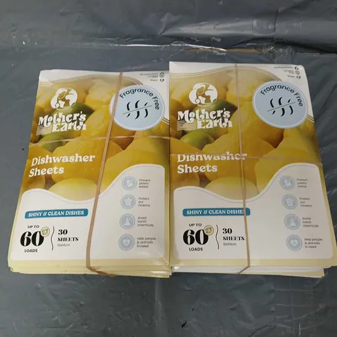 10 PACKS OF MOTHERS EARTH DISHWASHER SHEETS 