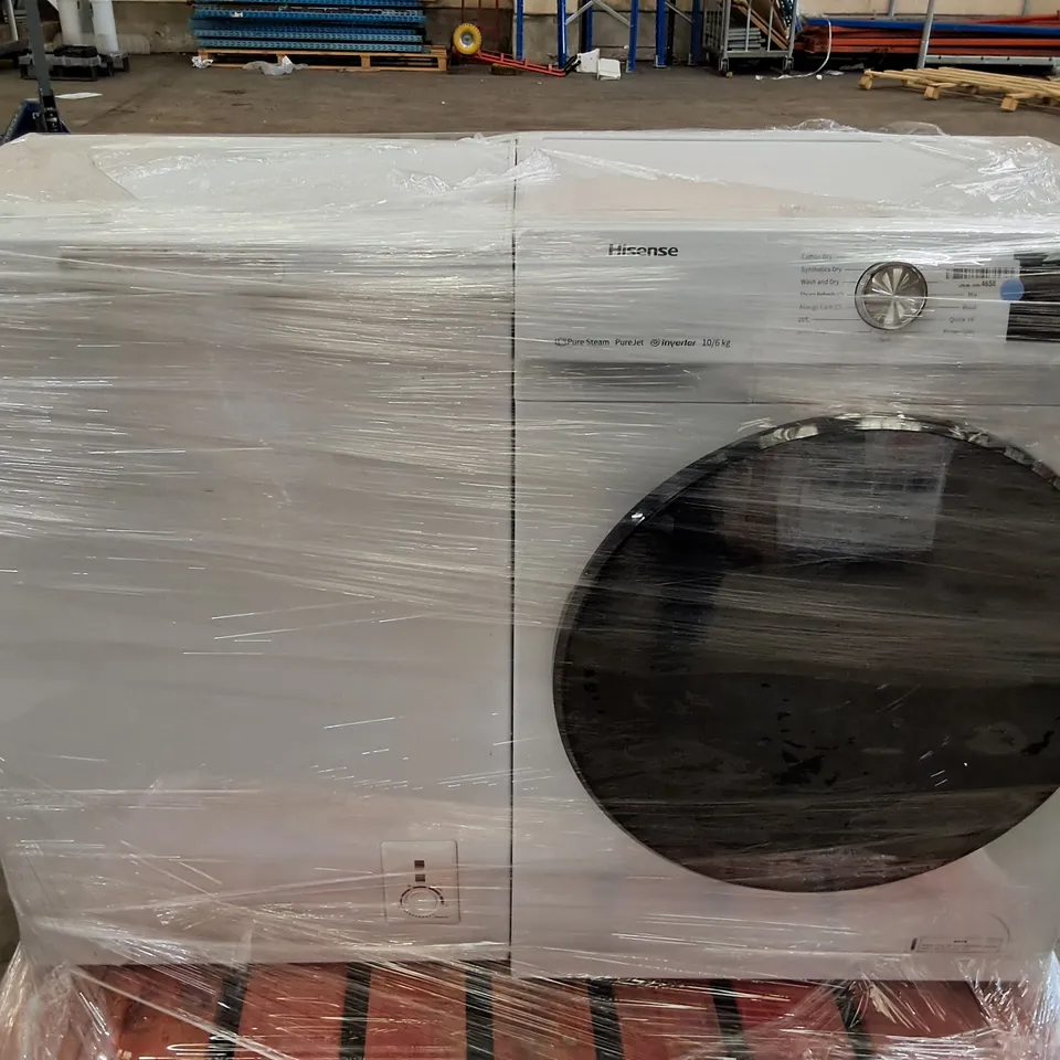 RUSSELL HOBBS CHEST FREEZER 99L BLACK AND HISENSE 60CM FREESTANDING 8 KG FRONT LOAD WASHER UNPROCESSED RAW RETURNS