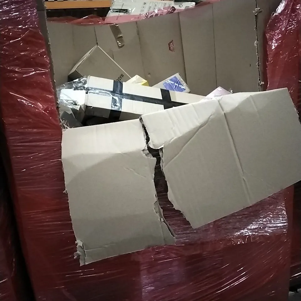 PALLET OF HOUSEHOLD ITEMS TO INCLUDE RECORD PLAYER, ELECTRIC SCISSORS, DANCE MAT, MOBILE ACCESSORIES AND OTHER ASSORTED ITEMS...