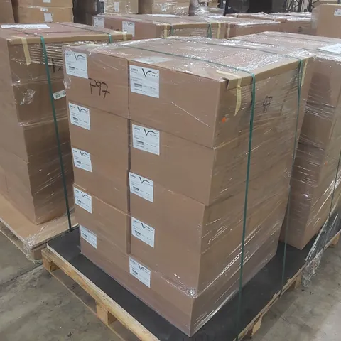 PALLET CONTAINING A LARGE QUANTITY OF ASSORTED BATHROOM FURNITURE PARTS INCLUDING: VELDEAU VANITY CARCASSES