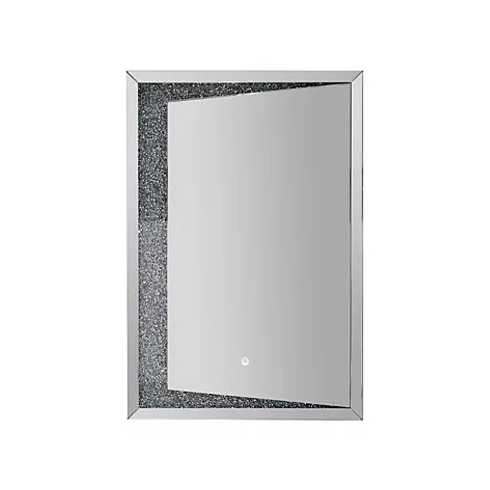 BOXED JM BY JULIEN MACDONALD ENCASED CRYSTAL LIGHT UP WALL MIRROR